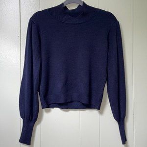 NWT Philosophy | Balloon Sleeve Sweater | Medium | Navy Blue